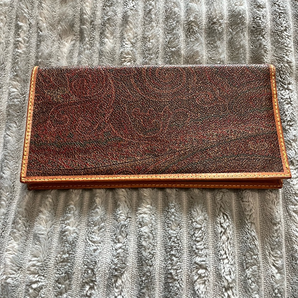 Etro Brown and Tan Wallet